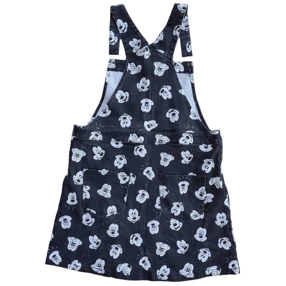 Hot Topic Black and White Mickey Face Pinafore Dress - Picture 3 of 7